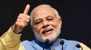 New Delhi: Prime Minister Narendra Modi addressing at the launch of a new mobile app 'BHIM' to encourage e-transactions during the ''Digital Mela'' at Talkatora Stadium in New Delhi on Friday.  PTI Photo by Subhav Shukla (PTI12_30_2016_000126A)